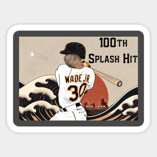 100th Splash Hit Sticker